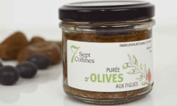 Sept Collines - Tartinable apéritif - Purée d'Olives Aux Figues 100 g