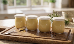 Ferme de Chavenne - Lot de 4 crème vanille au lait de vache 4x125g