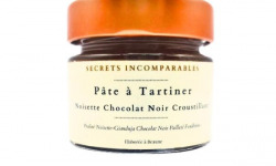 Secrets Incomparables - Pâte à Tartiner Noisette du Piémont IGP Chocolat Noir Croustillant 30g