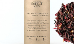 Esprit Zen - Fleurs d'Hibiscus - Bissap - Karkadé - Boite de 100g