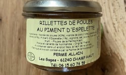 Ferme ALLAIN - Rillette de poule au piment d'espelette