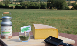 Ferme des Petits Monts - Raclette fermière AIL DES OURS BIO au lait cru -  Part de 0,5 kg