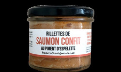 ONAKE - Le Fumoir du Pays Basque - Rillettes Saumon Confit au Piment d'Espelette  x15