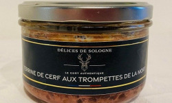Délices de Sologne - terrine de cerf aux trompette de la morts - 185g