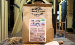 Moulins de Versailles - Farine De Blé Bio T150 / Intégrale - 5kg