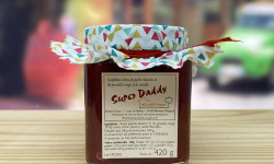 Les Perles Rouges - Super Daddy. Confiture extra de pêche blanche et de groseille rouge à la vanille. Promo