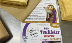 Ferme Sereine en Périgord - Pâte Feuilletée Inversée - LOT de 5 Pâtons 500g (3 kg) - Pur Beurre (43%)