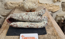 Lou Canesteou - Saucisse sèche perche  locale porc du Ventoux 200g