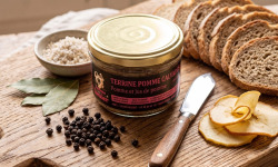 La Ferme du Louvier - Terrine Pomme Calva 180 g de porc élevé en plein air