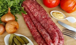 GAEC Villeneuve - Boeuf à la ferme - [Précommande] Lot De 2 Paquets De 6 Saucisses Nature De Bœuf Blonde D’aquitaine