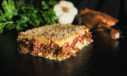 Thierry Salas, fumage artisanal - Parmentier d'effiloché de confit de canard fumé