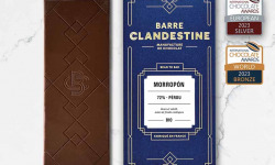 Barre Clandestine - Tablette de chocolat noir grand cru - Morropón 72% - bean to bar