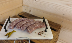Ferme Cazalé - [Précommande] Saucisses fraîches de porc noir Gascon 225g x2