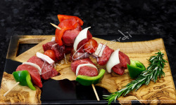 Boucherie Charcuterie Traiteur Lionel Ghérardi - Brochette d'onglet de Boeuf Limousine Label Rouge x 2