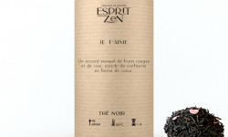 Esprit Zen - Thé Noir "Je t'Aime" - fruits rouges - vanille - caramel - Boite 100g