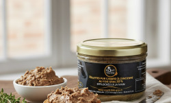 Esprit Foie Gras - Rillettes pur canard à l’ancienne au Foie Gras 20 % – effilochées à la main – 180 g