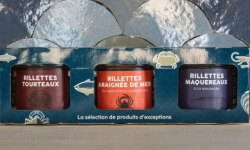 LA BELLE OSTREA - Coffret 3 rillettes La Belle Ostréa (Tourteaux, Araignée de mer, Maquereaux)