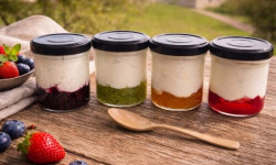 Ferme de l'Elanion - Lot de 4 Fromage Blanc Fruit Jaune