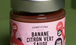 Les Délices de l’Ogresse - Confiture Bio Banane Citron Vert Sauge 140g