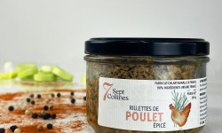 Sept Collines - Tartinable apéritif - Rillettes de Poulet Épicé 200 g (Epicures d'Or 2020)