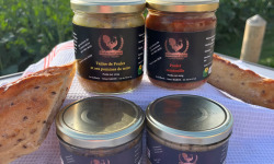 Les Volailles Loyer - Lot Rillette de Chapon, Rillette de Dinde, Tajine poulet, Poulet Ratatouille - 1160g