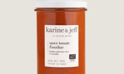 Karine & Jeff - Sauce tomate Zanzibar - tomates, poivrons verts et curcuma 200g