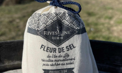 Rivesaline - Terre Saline - Fleur de sel de l'ile de Ré sac tissu 250g