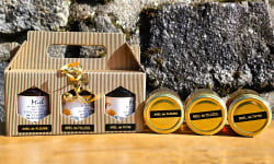 La Truite du Mézenc - Coffret cadeau miel 3 pots de 250g -750g