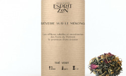 Esprit Zen - Thé Vert "Rêverie sur Le Mékong" - mangue - magoustan - passion - Boite 100g