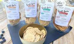 Ferme Sereine en Périgord - Gaufr'Apéro - Assortiment 4 saveurs : Cumin, Oignon, herbes de Provence, piment d'Espelette