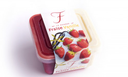 La Fraiseraie - Sorbet Fraise et Crème Glacée Vanille Bourbon de Madagascar 50 cl