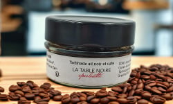 La table noire Eperluette - Tartinade à l'ail noir et café 50g