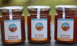 Berry 3 Sens - Lot de chutneys au Safran : pommes, poires et tomates