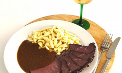 Traiteur Gourmet d'Alsace - Rosbeef de Bœuf et sa sauce au Vin Rouge réduite 350Gr