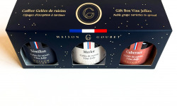 Maison Goubet - Coffret gelées cépage - BIO 3x30g (Merlot, Cabernet, Sémillon)