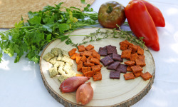 Les Mirliflores - Lot de 4 biscuits apéritifs salés: vin, tomate, ail des ours