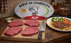 La Maison du Charolais - [Précommande] Steak de boeuf AOP Bœuf de Charolles - 1Kg (4-5 tranches)