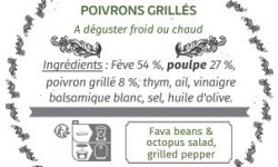Les Bocaux du Bistrot - Fèves poulpe, poivrons grillés
