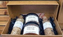 Piments et Moutardes du Périgord - Coffret 2 mélanges d'épices et 2 sels aromatisés