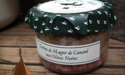 Les Moulins Aufiés - Terrine de magret de canard  aux olives noires 180g