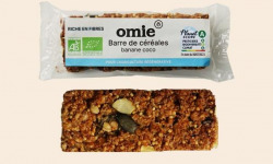 Omie - Barre de céréales banane coco - sans additif - 25 g