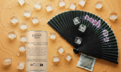 Esprit Zen - Thé Glacé Pêche - Élégance d' Été - 8 Infusettes -  Éventail offert