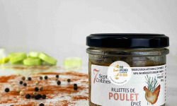 Sept Collines - Tartinable apéritif - Rillettes de Poulet Épicé 100g (Epicures d'Or 2020)