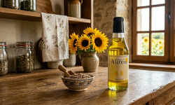 Huilerie d'Auron - Huile vierge de tournesol oléique BIO- Origine France 0,5L