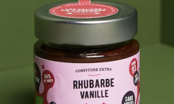 Les Délices de l’Ogresse - Confiture Extra Bio Rhubarbe Vanille 140g