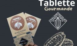 Chaloin Chocolats - Tablette chocolat noir, écorces d'orange