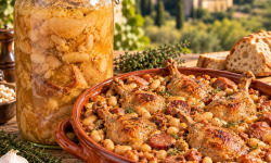 L'OLIVERAIE DU COUDON - CASSOULET AUX CUISSES DE CANARD CONFITES 3KG