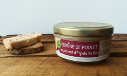 Ferme de Carcouet - Terrine de poulet au piment d’Espelette Bio - 140 g