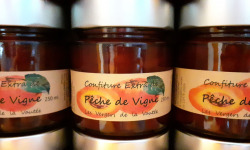 Les Vergers de la Vautée - Confiture Extra de Pêches de Vigne 250g