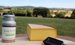 Ferme des Petits Monts - Raclette fermière NATURE BIO au lait cru -  Part de 0,5 kg